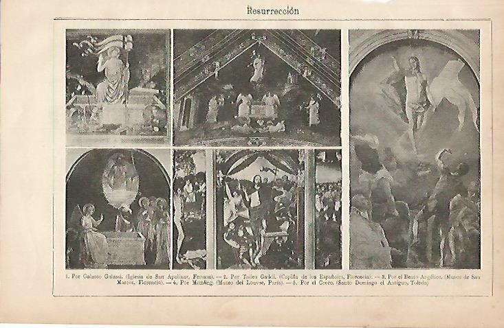 LAMINA ESPASA 1044: Obras sobre la Resurreccion