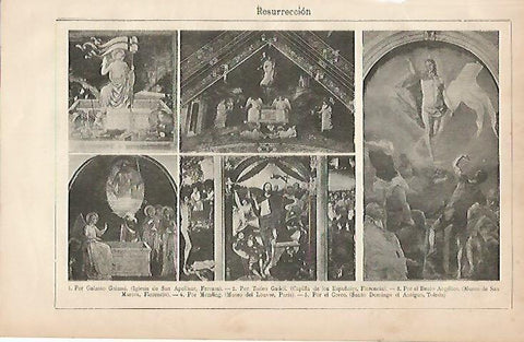 LAMINA ESPASA 1044: Obras sobre la Resurreccion