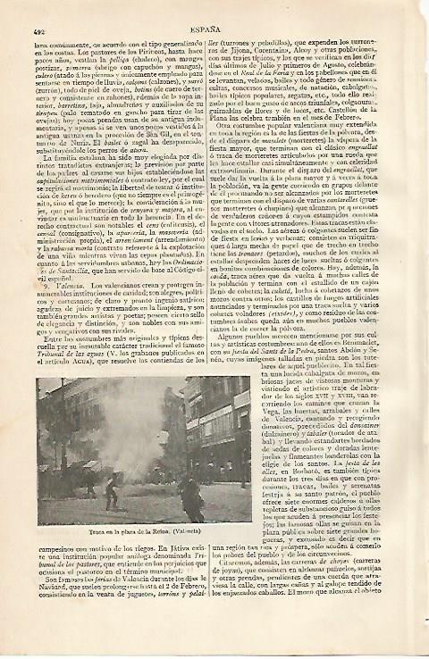 LAMINA ESPASA 10174: Traca en la Plaza de la Reina de Valencia