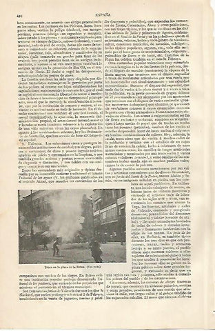 LAMINA ESPASA 10174: Traca en la Plaza de la Reina de Valencia