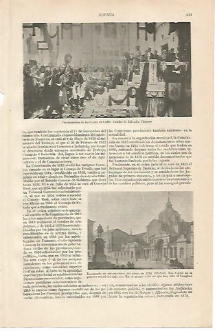 LAMINA ESPASA 10182: Las Cortes en la primera mitad del siglo XIX. Madrid
