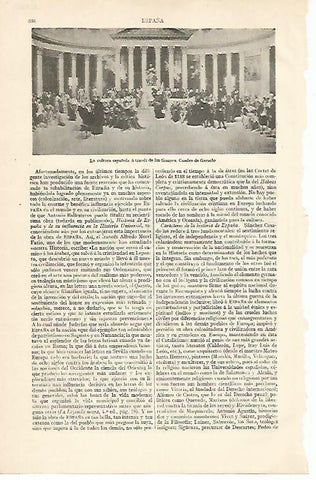 LAMINA ESPASA 10260: La cultura española a traves de los tiempos por Garnelo