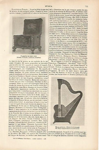 LAMINA ESPASA 10439: Organillo del siglo XVIII