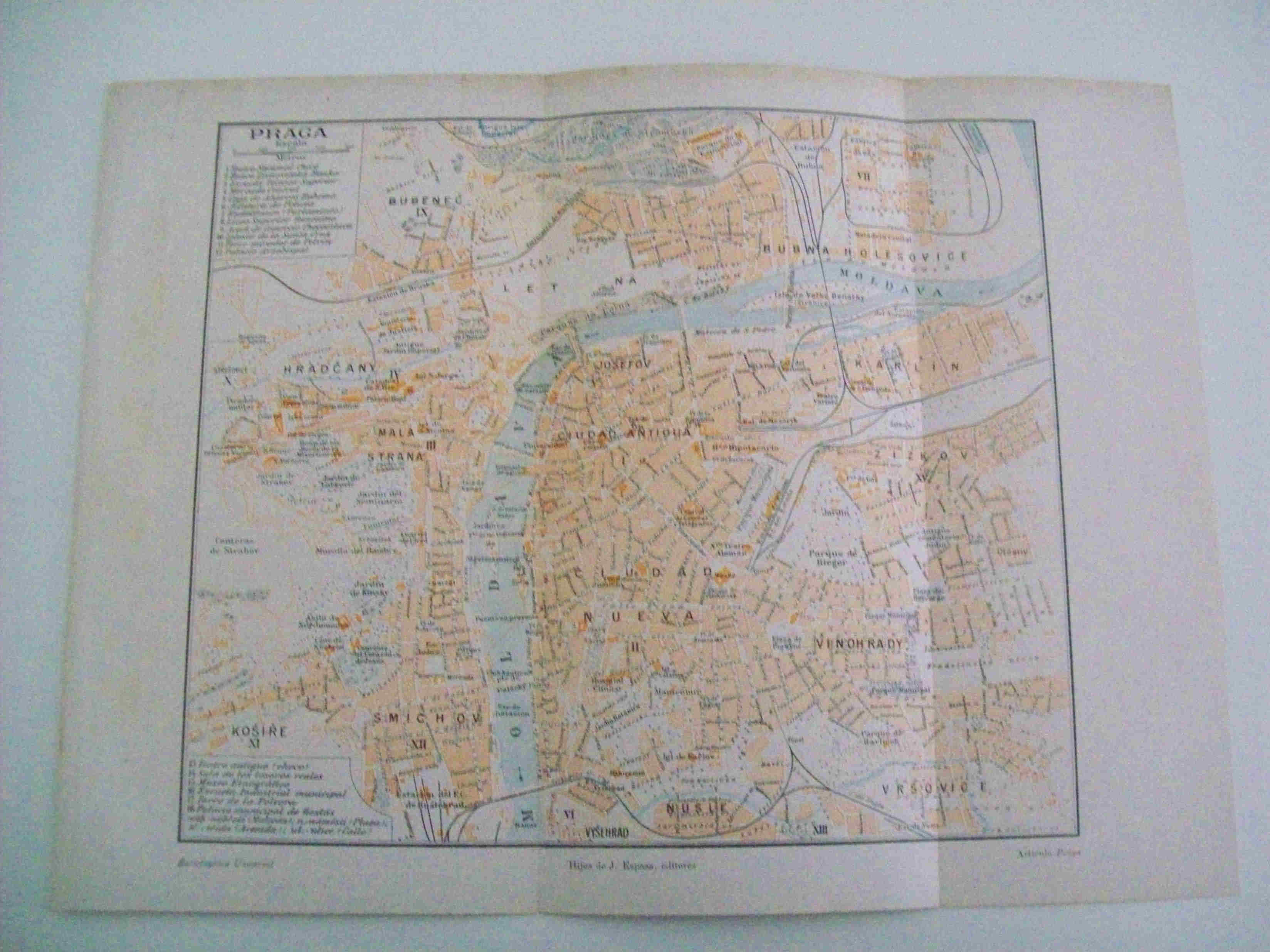 LAMINA ESPASA 10639: Plano de Praga