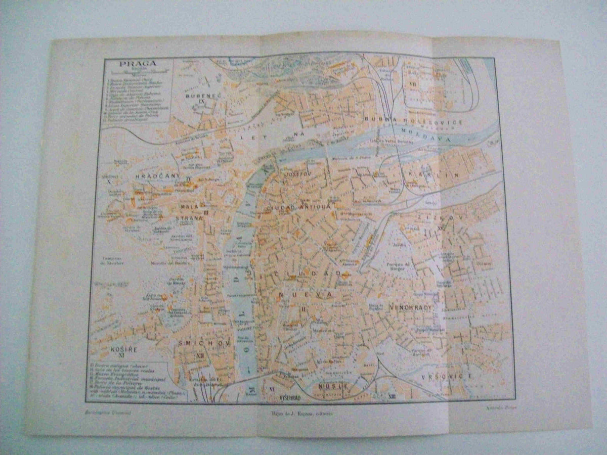 LAMINA ESPASA 10639: Plano de Praga