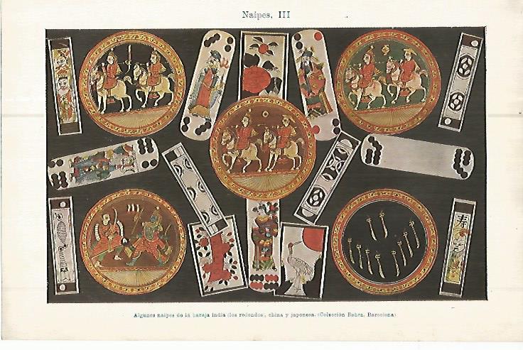 LAMINA ESPASA 10687: Naipes de la baraja india