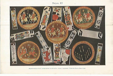 LAMINA ESPASA 10687: Naipes de la baraja india