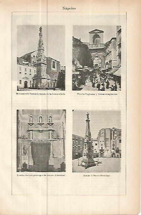 LAMINA ESPASA 10724: Panoramicas de Napoles