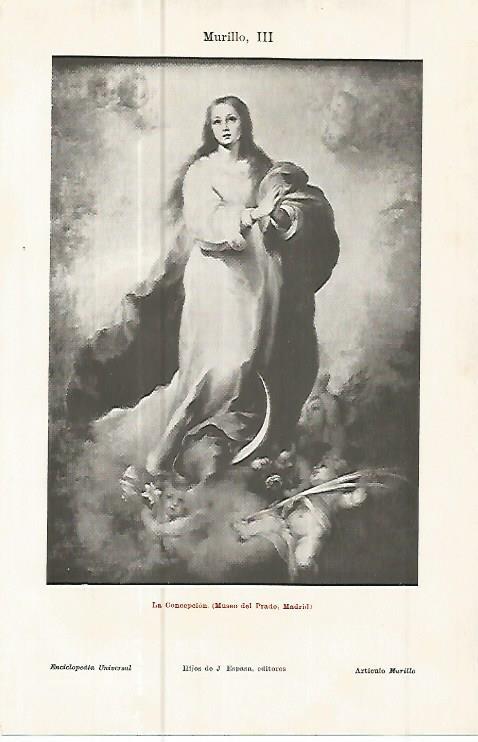 LAMINA ESPASA 10792: La Concepcion de Murillo