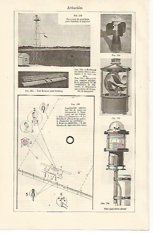 LAMINA ESPASA 10933: Faros y protectores para aviacion