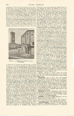 LAMINA ESPASA 10964: Iglesia de San Francisco en Bassano Italia