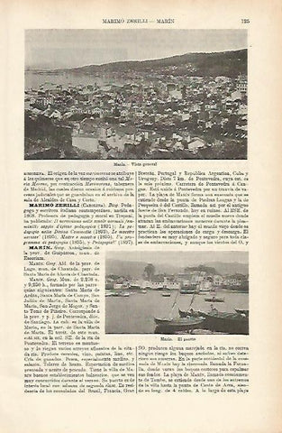 LAMINA ESPASA 1085: Vista general de Marin Guipuzcoa