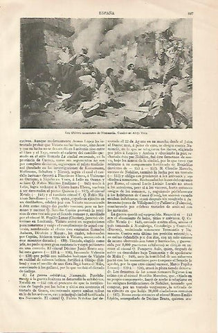 LAMINA ESPASA 10277: Los ultimos momentos de Numancia por A. Vera