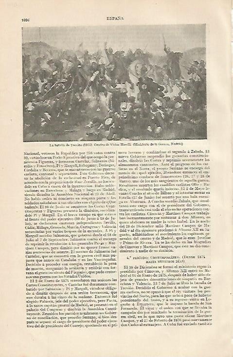 LAMINA ESPASA 10314: La batalla de Treviño por Morelli