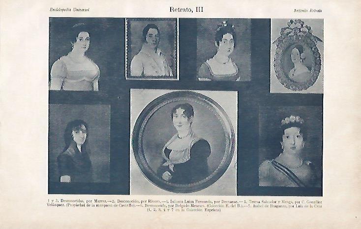 LAMINA ESPASA 1055: Retratos de colecciones privadas