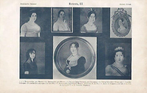 LAMINA ESPASA 1055: Retratos de colecciones privadas