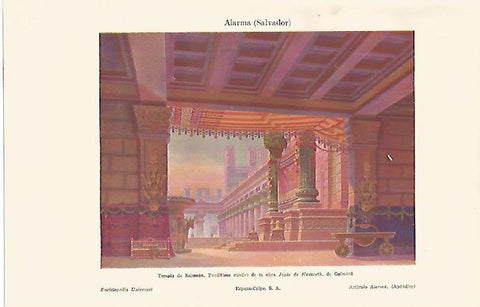 LAMINA ESPASA 10820: Templo de Salomon por S. Alarma