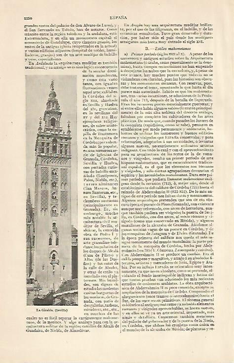 LAMINA ESPASA 10349: La Giralda de Sevilla