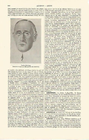 LAMINA ESPASA 10890: Carlos Arniches retrato de Pantorba