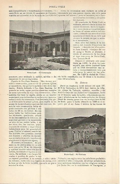 LAMINA ESPASA 10542: Cementerio y Viaducto de Porta Coeli Valencia