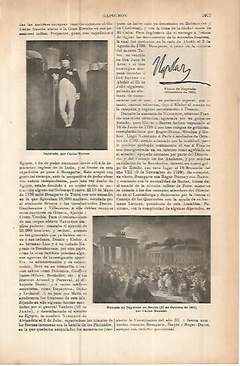 LAMINA ESPASA 10708: Napoleon por Turner y por Meunier
