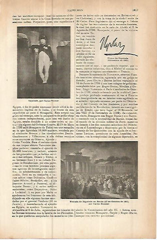 LAMINA ESPASA 10708: Napoleon por Turner y por Meunier