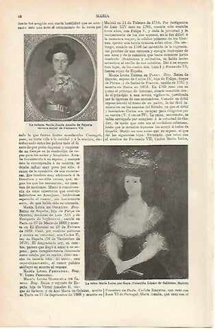 LAMINA ESPASA 1074: La reina Maria Luisa obra de Goya