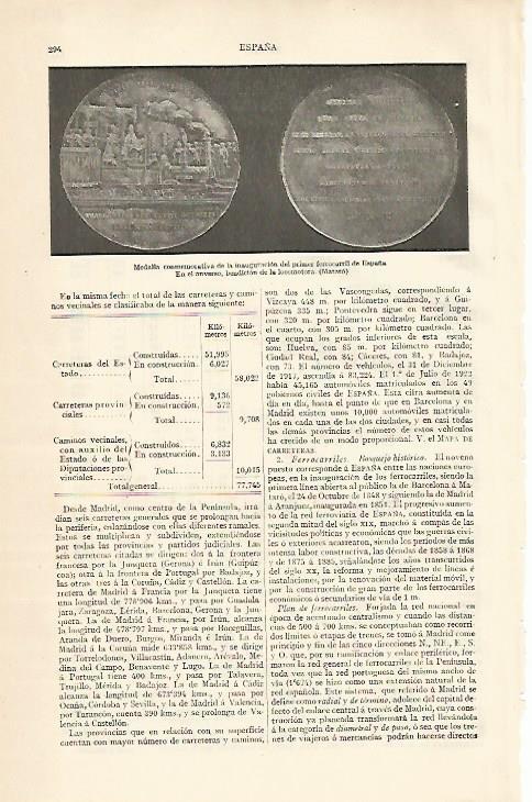 LAMINA ESPASA 10130: Medalla conmemorativa del primer ferrocarril de España