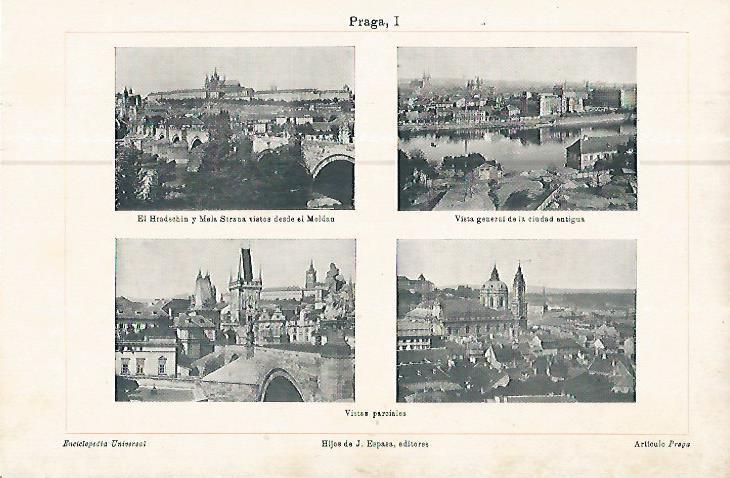LAMINA ESPASA 10642: Vistas parciales de Praga
