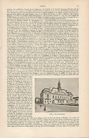 LAMINA ESPASA 10975: Ayuntamiento de Tours Francia