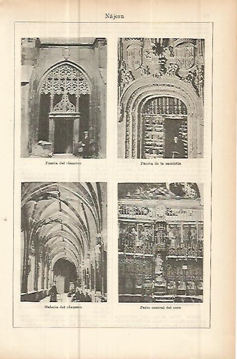 LAMINA ESPASA 10691: Catedral de Najera Logroño