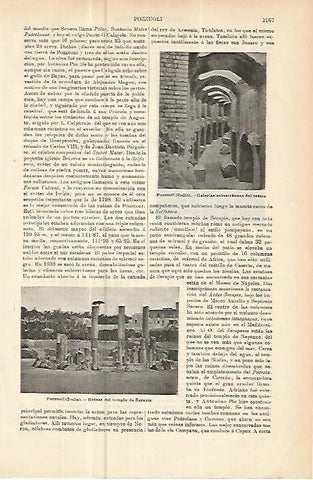LAMINA ESPASA 10627: Vistas de Pozzuoli Italia