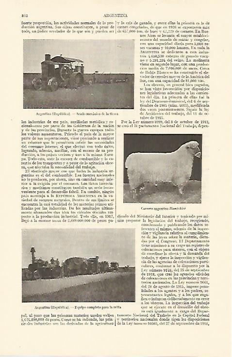 LAMINA ESPASA 10885: Paisajes de agricultura en Argentina