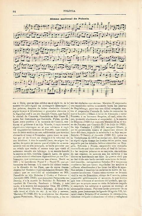 LAMINA ESPASA 10452: Himno nacional de Polonia