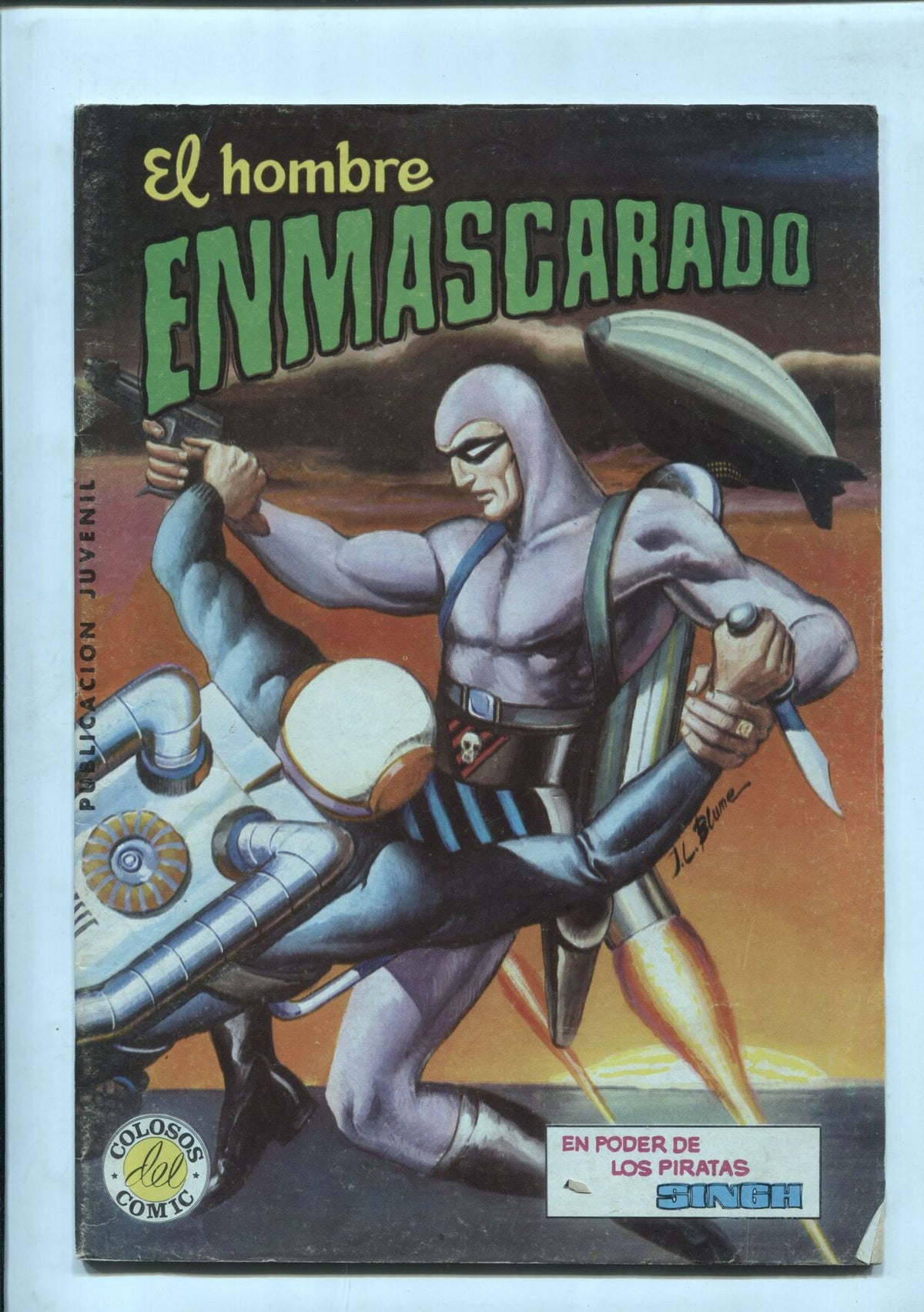 El Hombre Enmascarado numero 10: (numerado 2 en trasera)