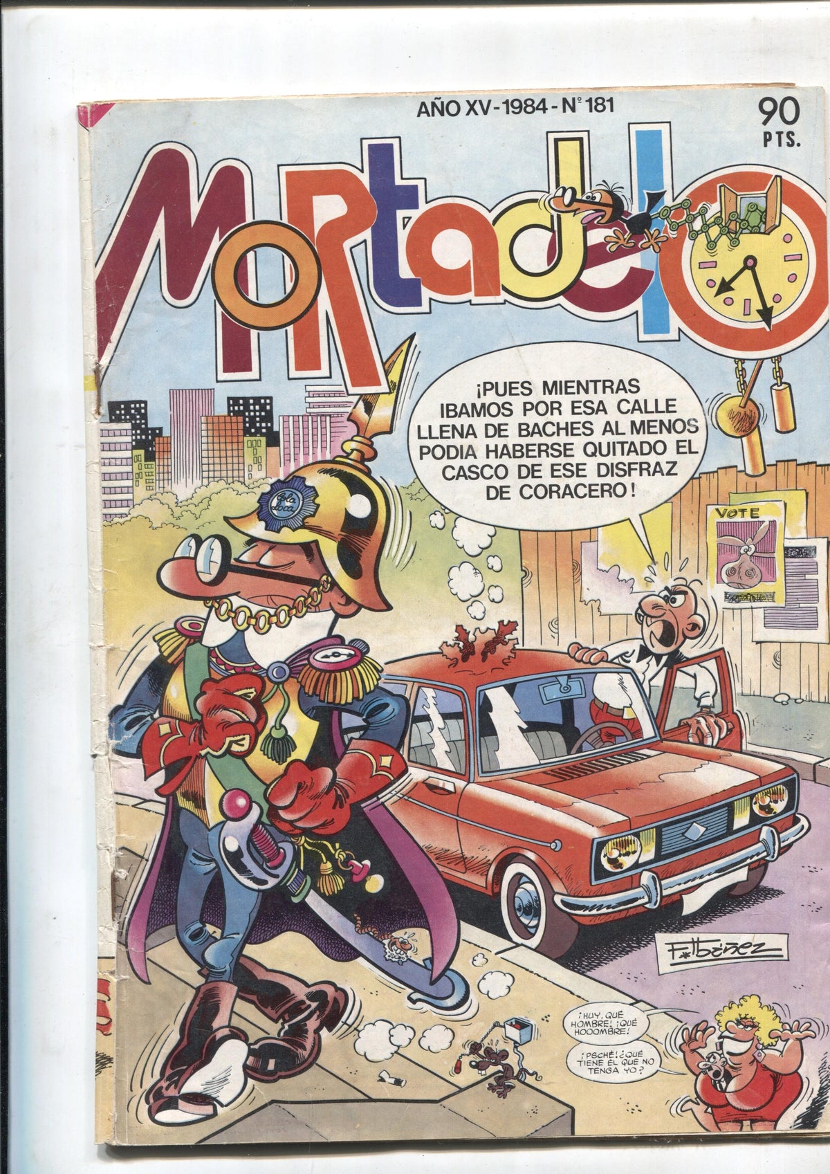 Super Mortadelo numero 181: El Capitan Pantera (Carrillo, 8 paginas), Bruce Wee el invencible (3 paginas)