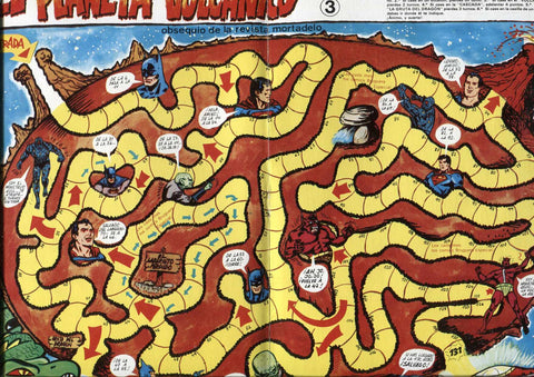 Juego de El Planeta Volcano, obsequio de la revista Mortadelo