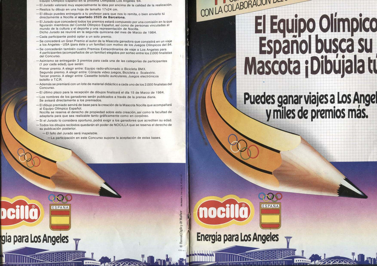 Bases del concurso Norcilla para los juegos olimpicos de los Angeles