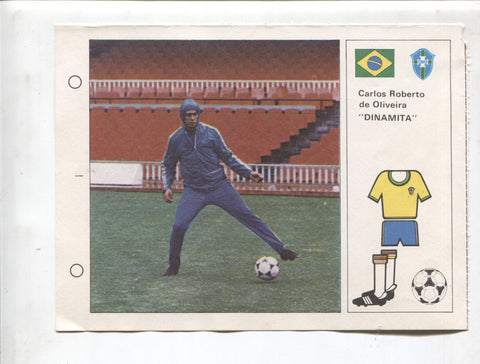 Estrellas del Mundial 82 numero 038: Carlos Roberto de Oliveira, Dinamita de Brasil