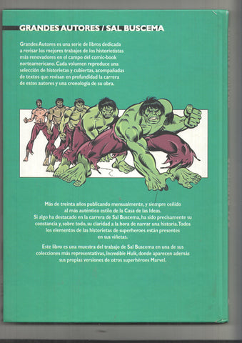 Planeta: Grandes Autores Sal Buscema. La Masa - La extraña cancion del wendigo