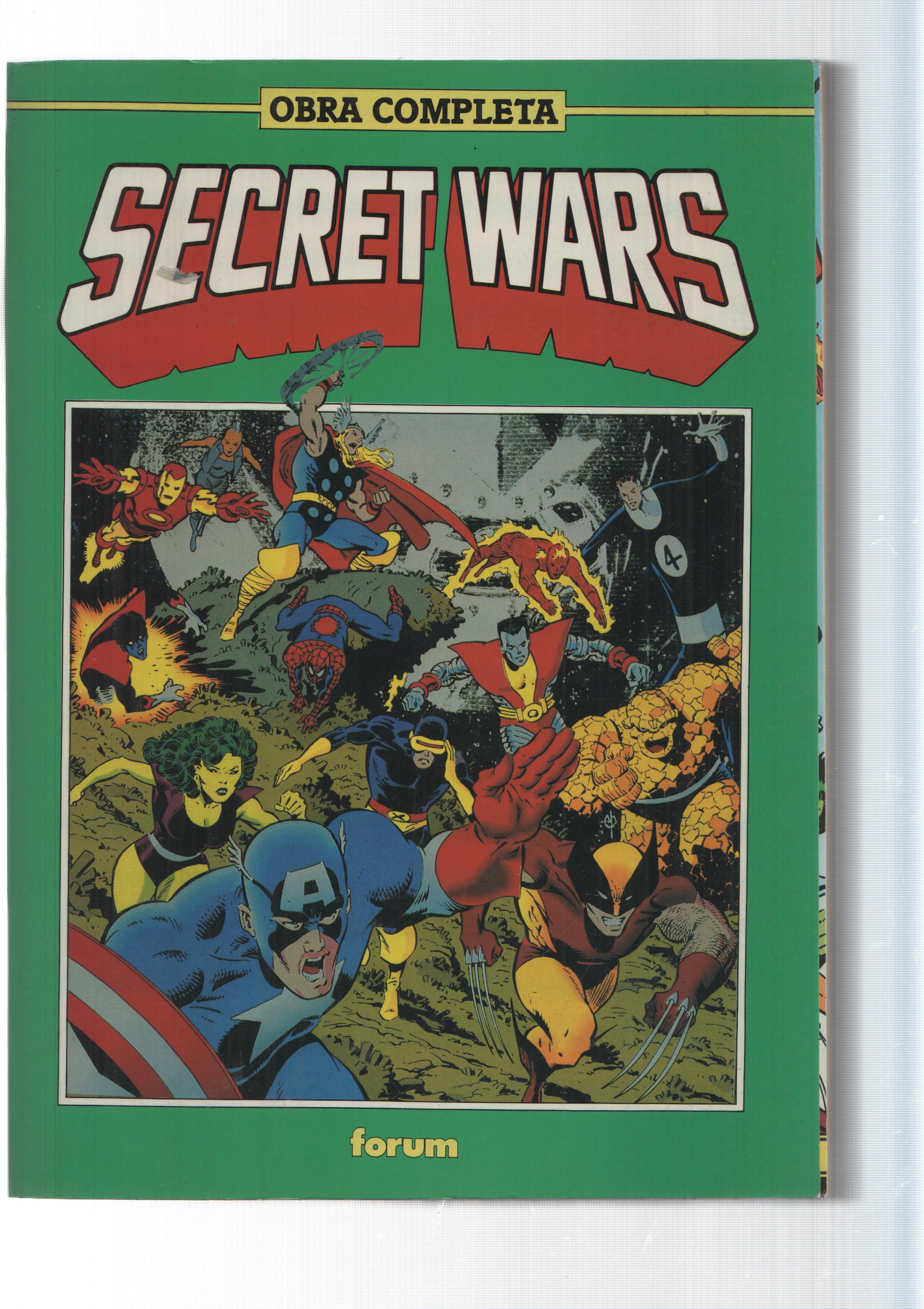 forum: Obra completa Secret Wars, 2a edicion. Contiene los 12 numeros. Todos los numeros estan despegados del lomo