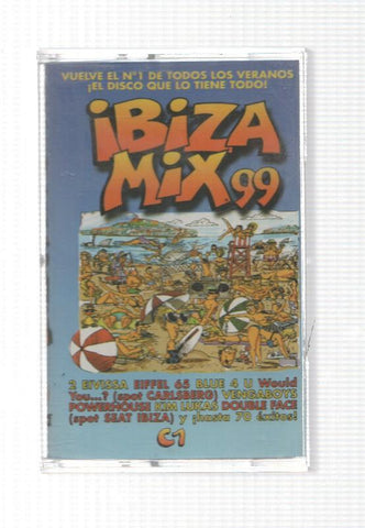 Blanco y negro: Cinta Cassette. Ibiza Mix 99, vol 1