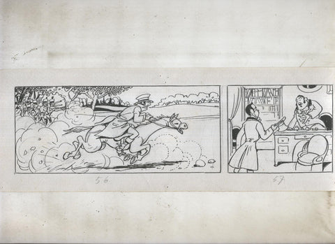 Dibujo numero 21 original de Mendez Alvarez para Diego Corrientes