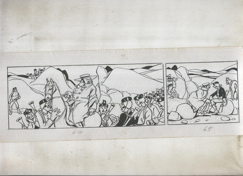 Dibujo numero 24 original de Mendez Alvarez para Diego Corrientes