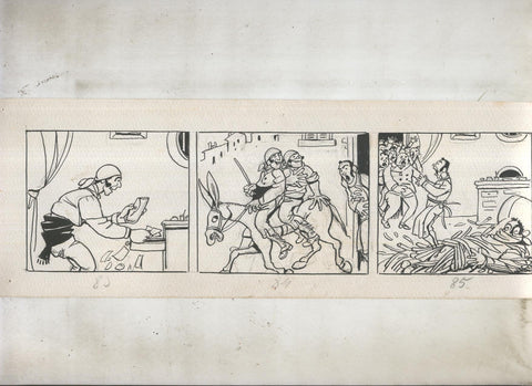 Dibujo numero 31 original de Mendez Alvarez para Diego Corrientes