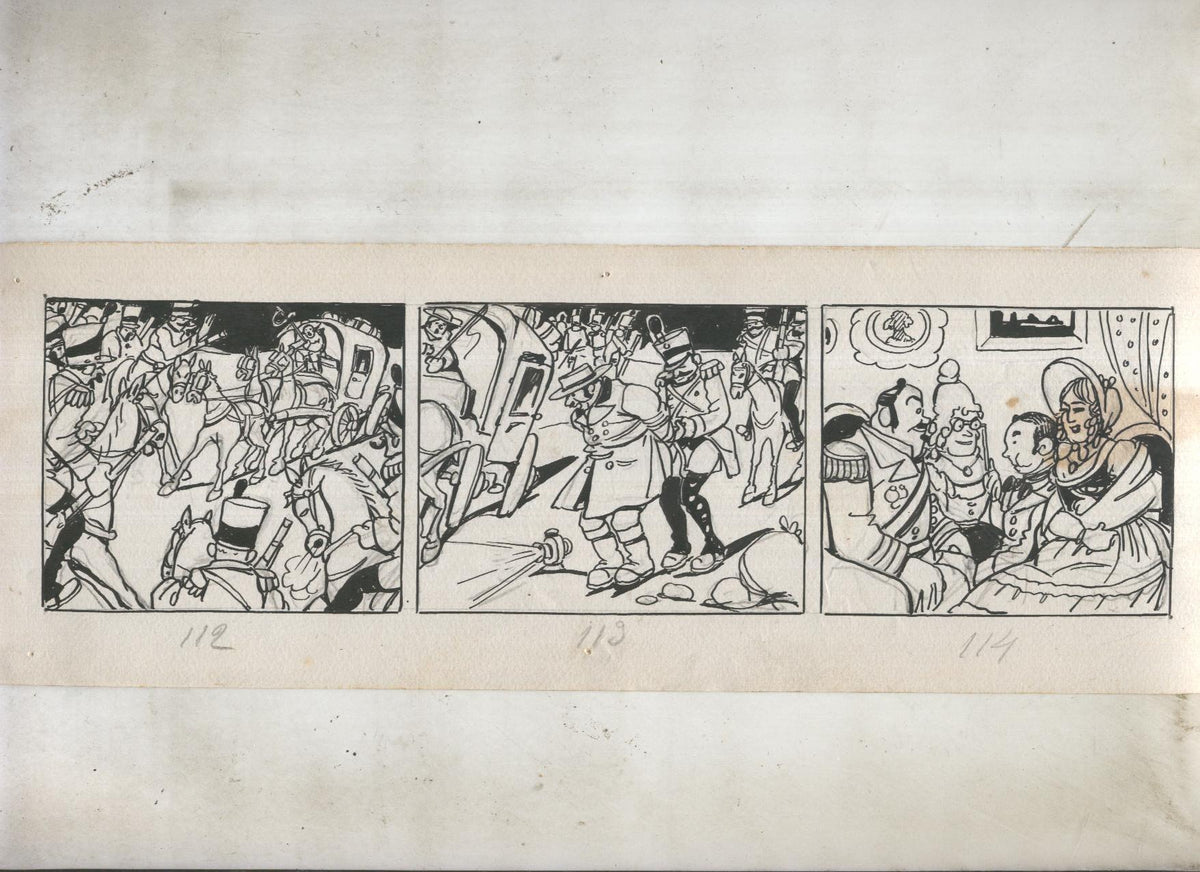 Dibujo numero 41 original de Mendez Alvarez para Diego Corrientes