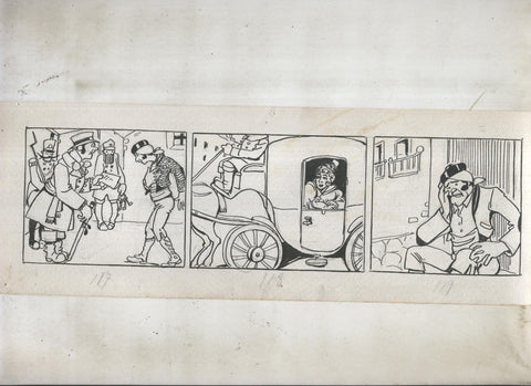 Dibujo numero 43 original de Mendez Alvarez para Diego Corrientes