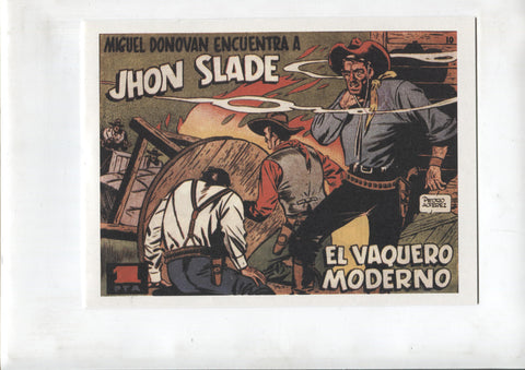 Facsimil El Vaquero Moderno numero 10: Miguel Donovan encuentra a Jhon slade