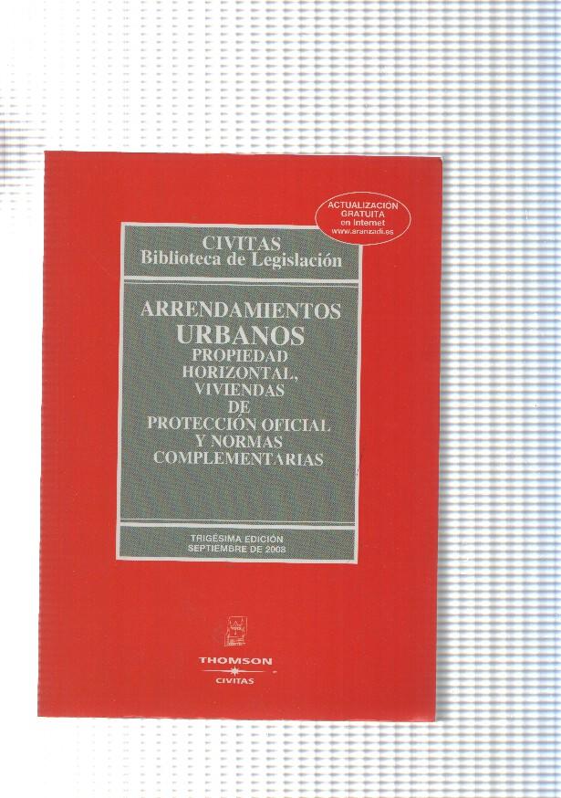 Civitas, biblioteca de legislacion num. 01: Arrendamientos Urbanos
