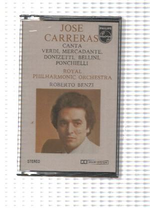 Cassette: Philips: Jose Carreras. Canta Arias de Opera. Canta Verdi, Mercadante, Donizetti, Ponchielli